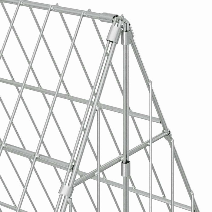 Custodie pentru iepuri Argintiu 215 x 100 x 85 cm - WALTI WALTI
