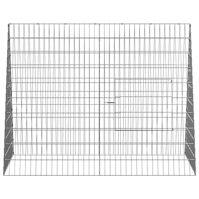 Custodie pentru iepuri Argintiu 215 x 100 x 85 cm - WALTI WALTI