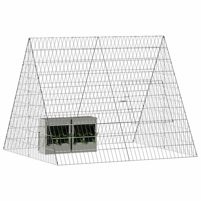 Custodie pentru iepuri Argintiu 215 x 100 x 85 cm - WALTI WALTI