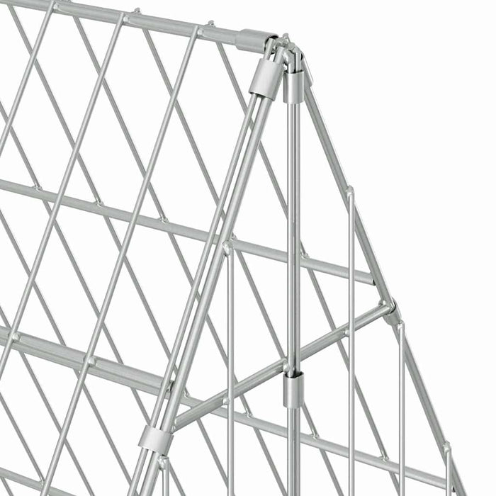 Custodie pentru iepuri Argintiu 215 x 100 x 85 cm - WALTI WALTI