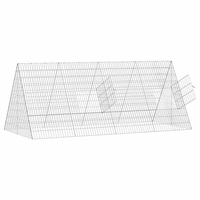 Custodie pentru iepuri Argintiu 215 x 100 x 85 cm - WALTI WALTI