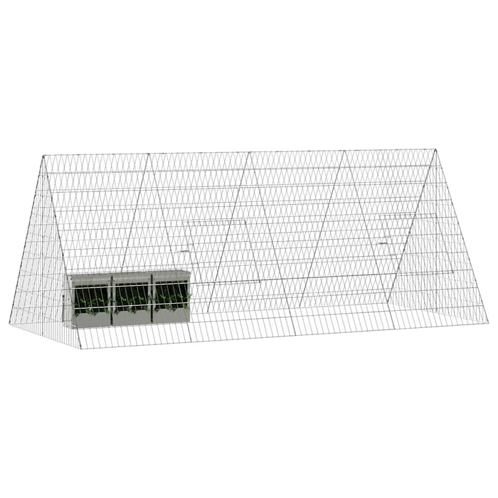 Custodie pentru iepuri Argintiu 215 x 100 x 85 cm - WALTI WALTI