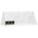 Custodie pentru iepuri Argintiu 215 x 100 x 85 cm - WALTI WALTI