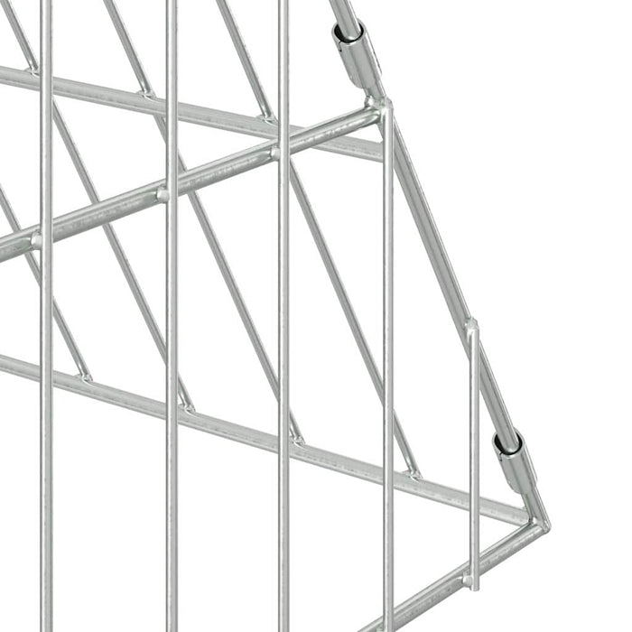 Custodie pentru iepuri Argintiu 215 x 100 x 85 cm - WALTI WALTI