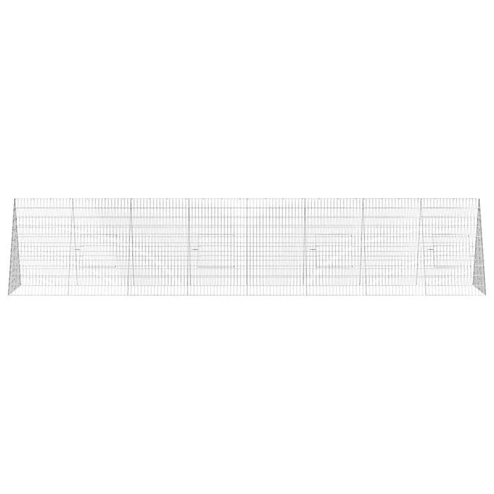 Custodie pentru iepuri Argintiu 215 x 100 x 85 cm - WALTI WALTI