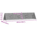 Custodie pentru iepuri Argintiu 215 x 100 x 85 cm - WALTI WALTI