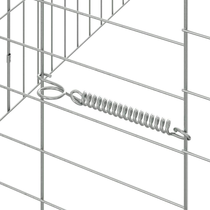 Custodie pentru iepuri Argintiu 400 x 78 x 78 cm - WALTI WALTI