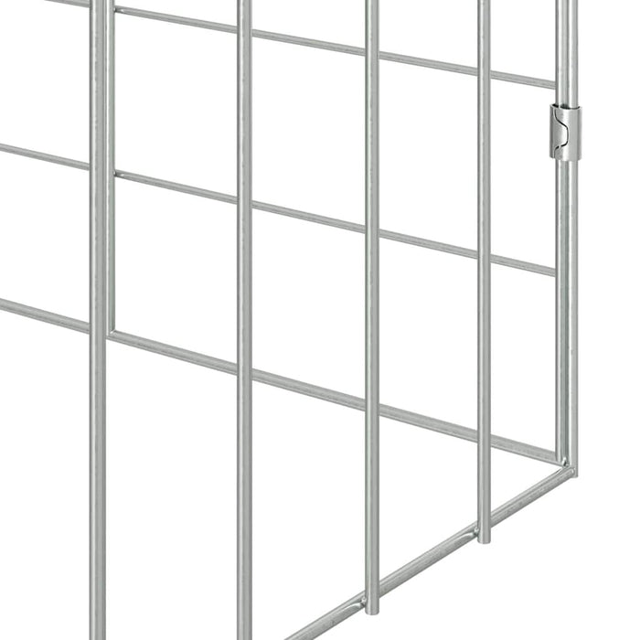 Custodie pentru iepuri Argintiu 400 x 78 x 78 cm - WALTI WALTI