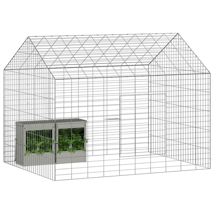 Custodie pentru iepuri Argintiu 400 x 78 x 78 cm - WALTI WALTI
