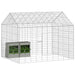 Custodie pentru iepuri Argintiu 400 x 78 x 78 cm - WALTI WALTI