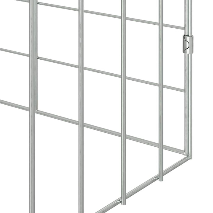 Custodie pentru iepuri Argintiu 400 x 78 x 78 cm - WALTI WALTI