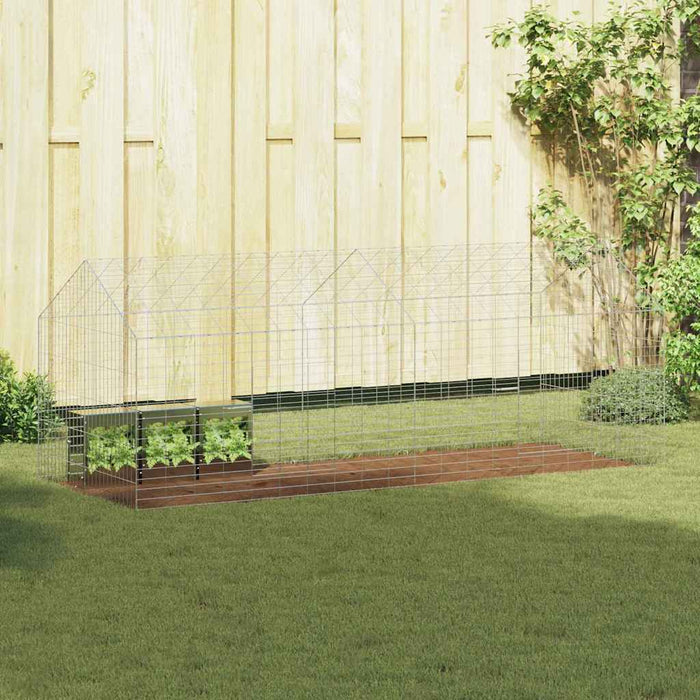 Custodie pentru iepuri Argintiu 400 x 78 x 78 cm - WALTI WALTI