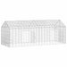 Custodie pentru iepuri Argintiu 400 x 78 x 78 cm - WALTI WALTI