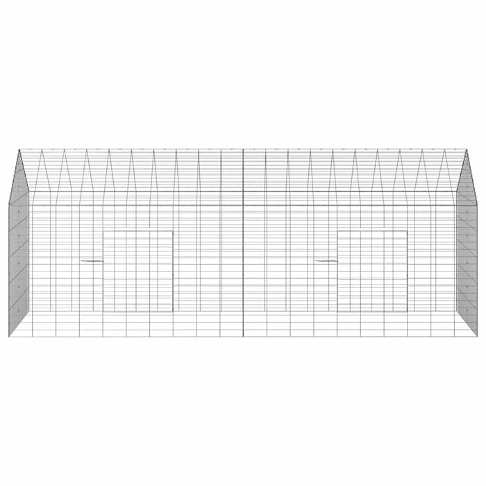 Custodie pentru iepuri Argintiu 400 x 78 x 78 cm - WALTI WALTI