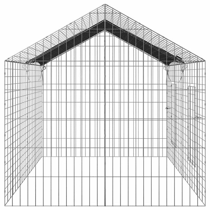 Custodie pentru iepuri Argintiu 400 x 78 x 78 cm - WALTI WALTI