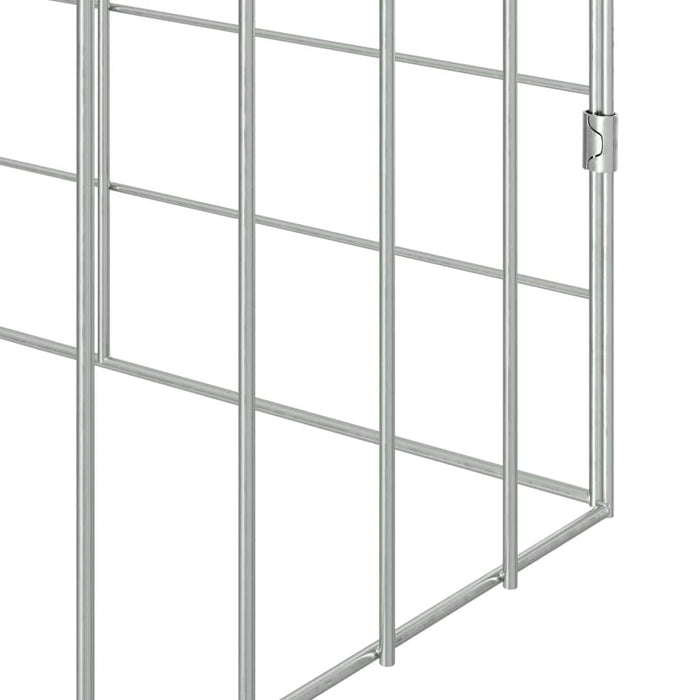 Custodie pentru iepuri Argintiu 400 x 78 x 78 cm - WALTI WALTI