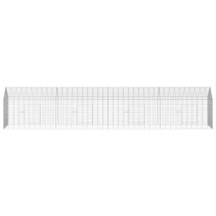 Custodie pentru iepuri Argintiu 400 x 78 x 78 cm - WALTI WALTI