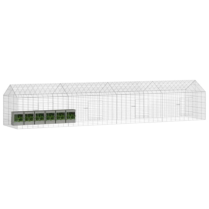 Custodie pentru iepuri Argintiu 400 x 78 x 78 cm - WALTI WALTI