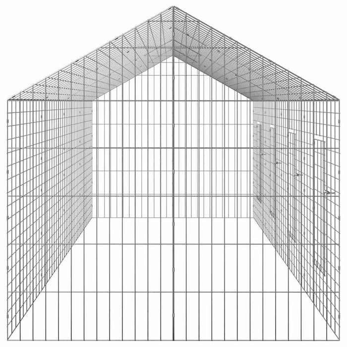 Custodie pentru iepuri Argintiu 400 x 78 x 78 cm - WALTI WALTI