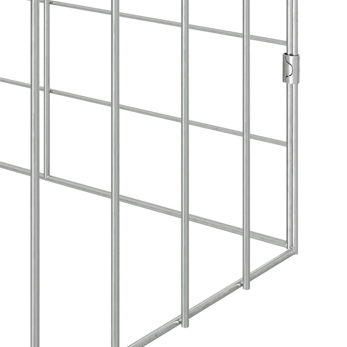 Custodie pentru iepuri Argintiu 400 x 78 x 78 cm - WALTI WALTI