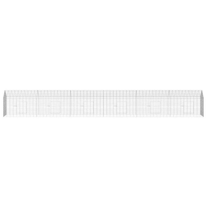 Custodie pentru iepuri Argintiu 400 x 78 x 78 cm - WALTI WALTI