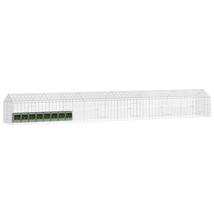Custodie pentru iepuri Argintiu 400 x 78 x 78 cm - WALTI WALTI