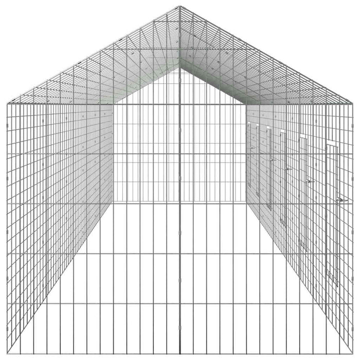 Custodie pentru iepuri Argintiu 400 x 78 x 78 cm - WALTI WALTI