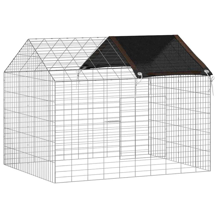 Custodie pentru iepuri Argintiu 400 x 78 x 78 cm - WALTI WALTI