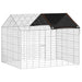 Custodie pentru iepuri Argintiu 400 x 78 x 78 cm - WALTI WALTI