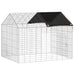 Custodie pentru iepuri Argintiu 400 x 78 x 78 cm - WALTI WALTI
