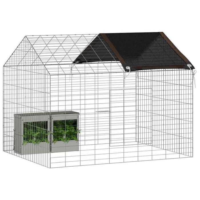 Custodie pentru iepuri Argintiu 400 x 78 x 78 cm - WALTI WALTI