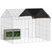 Custodie pentru iepuri Argintiu 400 x 78 x 78 cm - WALTI WALTI