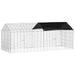 Custodie pentru iepuri Argintiu 400 x 78 x 78 cm - WALTI WALTI