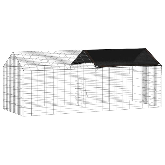 Custodie pentru iepuri Argintiu 400 x 78 x 78 cm - WALTI WALTI