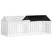 Custodie pentru iepuri Argintiu 400 x 78 x 78 cm - WALTI WALTI