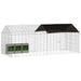 Custodie pentru iepuri Argintiu 400 x 78 x 78 cm - WALTI WALTI