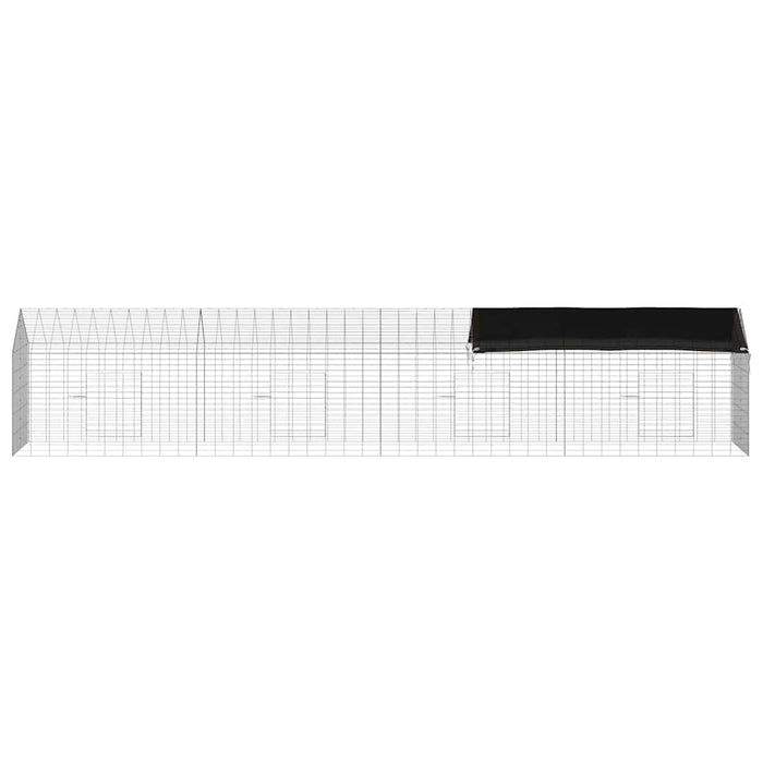 Custodie pentru iepuri Argintiu 400 x 78 x 78 cm - WALTI WALTI
