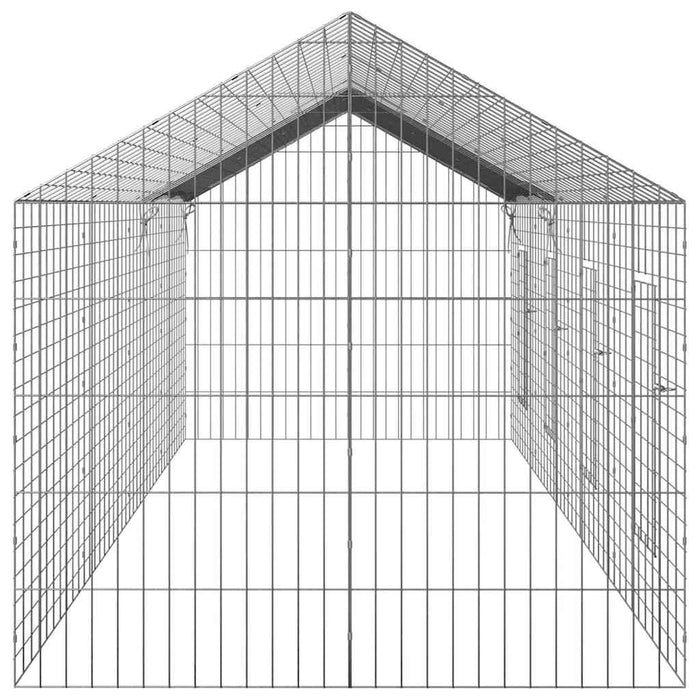Custodie pentru iepuri Argintiu 400 x 78 x 78 cm - WALTI WALTI