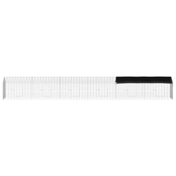 Custodie pentru iepuri Argintiu 400 x 78 x 78 cm - WALTI WALTI