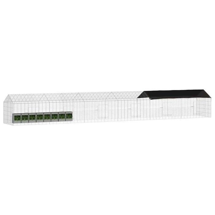 Custodie pentru iepuri Argintiu 400 x 78 x 78 cm - WALTI WALTI