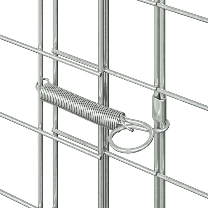 Custodie pentru iepuri Argintiu 400 x 100 x 210 cm - WALTI WALTI