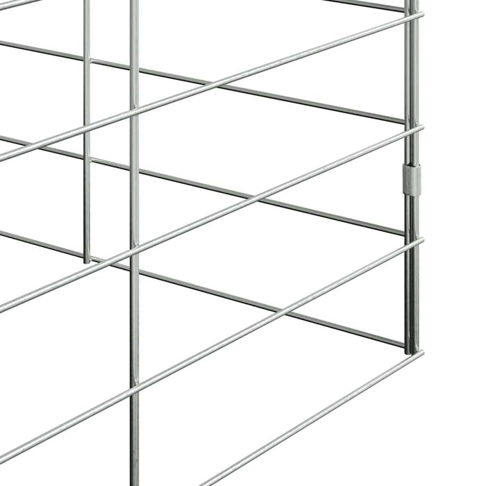 Custodie pentru iepuri Argintiu 400 x 100 x 210 cm - WALTI WALTI