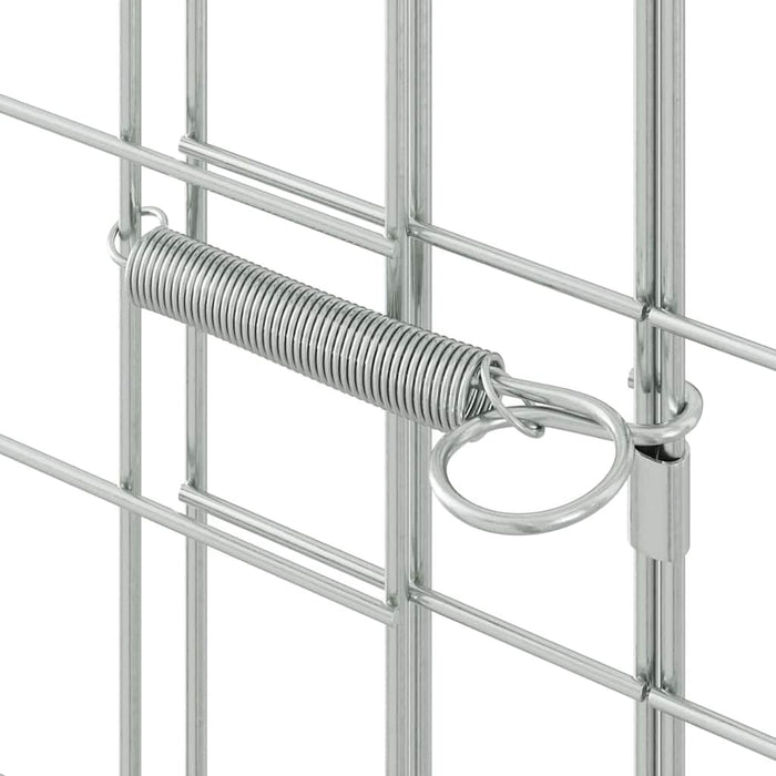 Custodie pentru iepuri Argintiu 400 x 100 x 210 cm - WALTI WALTI