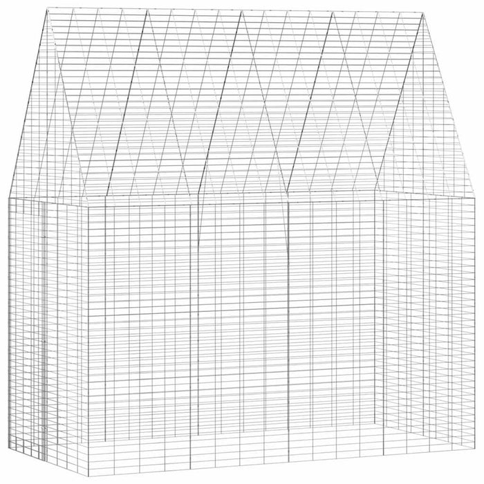 Custodie pentru iepuri Argintiu 400 x 100 x 210 cm - WALTI WALTI