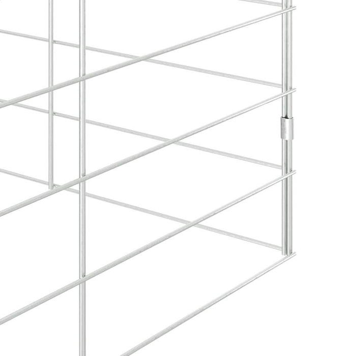 Custodie pentru iepuri Argintiu 300 x 100 x 210 cm - WALTI WALTI