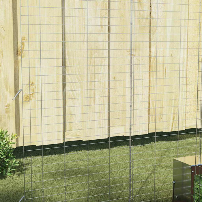 Custodie pentru iepuri Argintiu 300 x 100 x 210 cm - WALTI WALTI