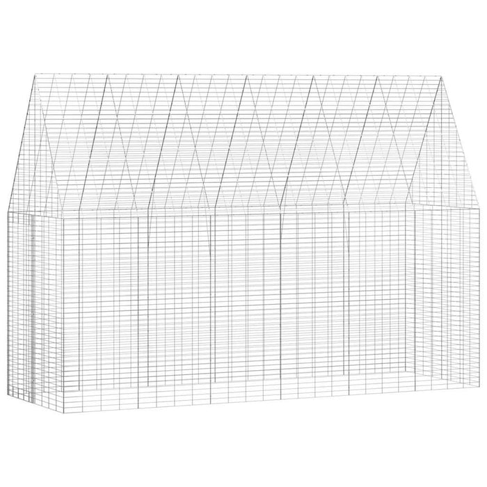 Custodie pentru iepuri Argintiu 300 x 100 x 210 cm - WALTI WALTI