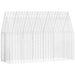 Custodie pentru iepuri Argintiu 300 x 100 x 210 cm - WALTI WALTI