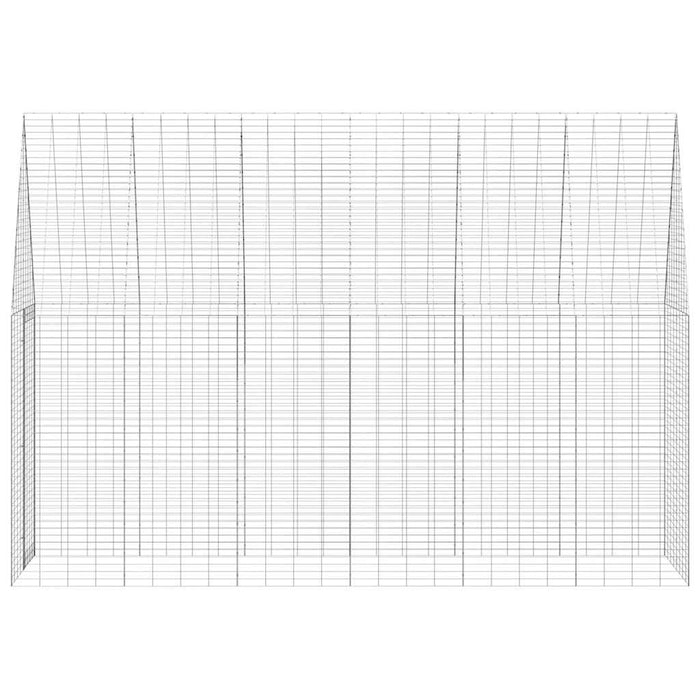 Custodie pentru iepuri Argintiu 300 x 100 x 210 cm - WALTI WALTI