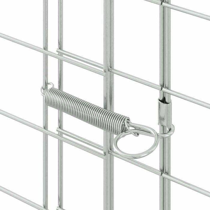 Custodie pentru iepuri Argintiu 400 x 100 x 210 cm - WALTI WALTI